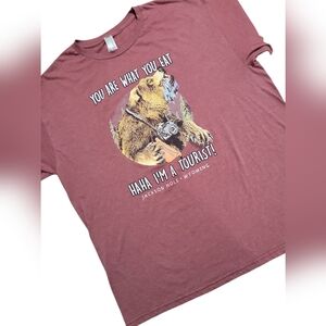 Duck Co. 'You Are What You Eat' Graphic Humor T-shirt Size XL Jackson Hole,‎ WY
